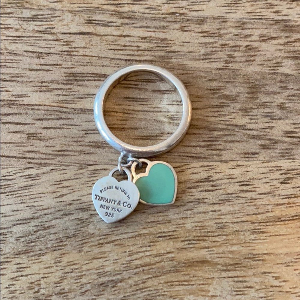 Return To Tiffany & Co - Double Heart Tag - size 7